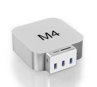 Mac Mini M4 Dock - 6 in 1 USB-C Hub with 10Gbps USB-C, 3x5Gbps USB-A, SD/TF 3.0 Card Reader, Compact Aluminum Design | Perfect Mac Mini M4/M4 Pro Accessories