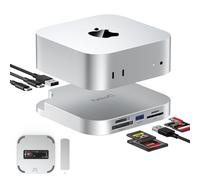 Mac Mini M4 Dock for Photographers, USB 3.2 10Gbps CFexpress Type B/Type A Card Reader, SD/TF 4.0 Slot, M.2 NVMe SSD Enclosure,10Gbps USB-C, 5Gbps USB-A*2,for Content Creators, Professional Filmmakers