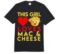 Mac n Cheese for Kids Girl Women Funny Macaroni and Cheese Comfort Colors Adult Heavyweight T-Shirt