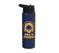 Mac N Cheesus Jesus Cheese Stainless Steel Insulated Water Bottle