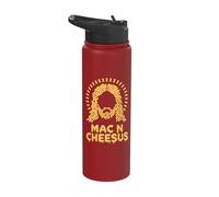 Mac N Cheesus Jesus Cheese Stainless Steel Insulated Water Bottle
