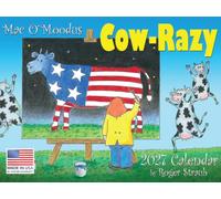 Mac OMoodus Cows Came Home Funny Cow Calendar 2027 by Roger Straub Monthly Wall Calender 12 Month | American Made In The USA