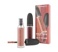 MAC Powder Kiss Liquid Lipstick Duo Red & Nude Set - 2 x 5ML
