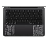 Mac Shortcut Stickers Pack of 10 - Clear/White