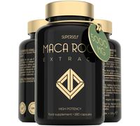 Maca Root 5000mg - Maca Root Capsules for Women & Men - High Potency Herbal Booster - Black & Yellow Macca Root Powder Extract - 180 Maca Tablets