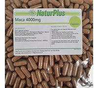 Maca Root Capsules 4000mg - 365 Vegan Capsules - High Strength Maca Root Extract - 12 Month Supply - Made in The UK by NaturPlus