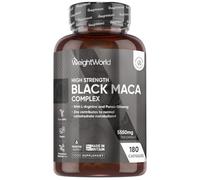 Weight World Maca Root Capsules 5550mg - Black & Yellow Maca, L-Arginine & Panax Ginseng - 6 Month