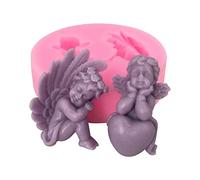 Macabolo 3D Angel / Cherub Silicone Cake Mould - Fondant Icing Mould - Wedding Cake Mould for Decoration - Pastry / Biscuit / Sweets / Soap Moulds - Baking Tools