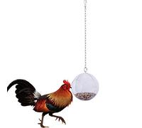 Macabolo Chicken Hanging Feeder Toy for Chicken Feeder Treat Ball with Veggie and Seed Feed for Pet Parrot Bird