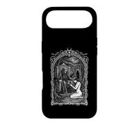 Macabre Grim Reaper on Throne with Kneeling Woman and a Rose Case for iPhone Air