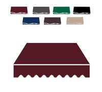 MACAGGTNTU 11.5x10ft Retractable Sun Shade Awning Cover Replacement Patio Awning Replacement Fabric Outdoor Sunshade Shelter Canvas, Blue Black Khaki(Burgundy,2.5x2m/8x6.5ft)