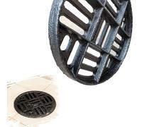 MACAGGTNTU 12 16 18 24 26 27in Round Replacement Drain Grate Outdoor Sewer Drainage Grate Cover Cast Iron Drain Strainer For Catch Basin(64x3cm-25.2x1.2in)
