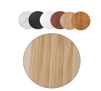 MACAGGTNTU 16 20 24 Inch Solid Wood Tabletop For Dining Table，Round Coffee TableTop, Smooth Home Table Top For Outdoor Garden Table(Light walnut,20inch(50cm))