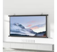 MACAGGTNTU 30" 40" 50" 60" 72" Projector Screen Manual Pull Down, Wall Hanging Projection Screen Portable Movie Gaming Projection Screen(16:9,60inch)