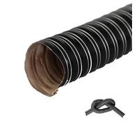 MACAGGTNTU Flexible Silicone Vent Pipe Automotive Air Duct Hose 2.5 3 4 5 6in Black Intake Hose Length 3.3ft-32.8ft Car Engine Intake Braking Cooling Ducting(4m(13ft),180mm)