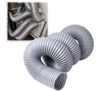 MACAGGTNTU Gery Dust Collection Hose Flexible PVC Vent Hose 2in 3in 4in 5in Corrugated Pipe Hose for Fume Dust Collector Fitting Wood Chip Saw(10m/32.8ft,60mm(2.4in))