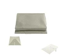 MACAGGTNTU Patio Umbrella Replacement Canopy 8'x8' 10'x10' 13'x10' Cantilever Umbrella Replacement Fabric Garden Parasol Top Replacement Cover(Sand,2.5x2.5m/8x8ft)