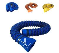 MACAGGTNTU PVC Duct Hosing 16 19 26 32ft Flexible Duct Hose with D-Ring & Ajustable Rope, 6" 8" 12" 14" 16" Ducting Hose Retractable Air Ducting(Blue,2m-18in)