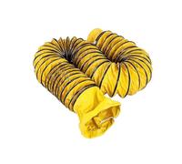 MACAGGTNTU PVC Flexible Duct Hose 8in 16ft Duct Hosing Retractable Air Ducting Vent Hose with D-Ring & Ajustable Rope for Restaurants/Factories/Tunnel(3m(9.8ft),150mm/6in)