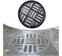 MACAGGTNTU Round Grate Drain Cover 12in 16in 18in 24in 26in 28in Cast Iron Channel Drain Grate Garden Drainage Grate Sewer Drain Strainer(64x3cm-25.2x1.2in)