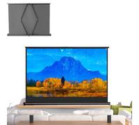 MACAGGTNTU Small Projector Screen Manual Pull Up 20 30 40 Inch Table Top Projection Screen Portable Retractable Projector Screen Floor Standing Movies Screen(50inch-16:9)