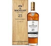 Macallan 25 Year Old Single Malt Scotch Whisky in Wooden or Baladek Box, 70 cl