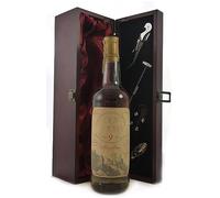 Macallan Dun Eideann 9 Year Old Whisky 1990 in a silk lined wooden box with four wine accessories, 1 x 750ml