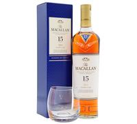 Macallan - Glass & Double Cask - 15 year old Whisky 70cl 43% ABV