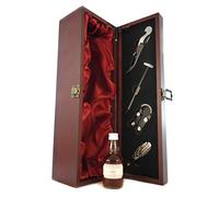 Macallan Glenlivet 17 Year Old Single Malt Scotch Whisky 1963 Distillery Bottling (Decanted Selection) 5cls in a silk lined wooden box with four wine accessories, 1 x 50ml