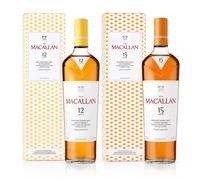 Macallan The Colour Collection Whisky Bundle | 12 Year Old & 15 Year Old Single Malt Scotch Whisky Gift Set | Two 70 ottles