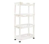 Macallen Shower Caddy Corner Rust Proof White Shelf Kitchen Bathroom Storage Unit 4 Tier