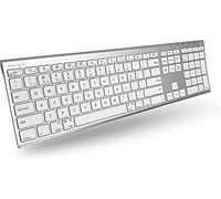 Macally ACEBTKEY-US, ultraslim Bluetooth Keyboard for Mac, PC, iOS and Android, US QWERTY Key Cap Layout