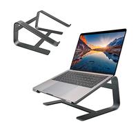 Macally Aluminum Laptop Stand for Desk - Works with All MacBook/Pro/Air & Laptops Between 10” to 17.3” - Sl nd Sturdy Laptop Riser - (ASTANDSG), Space Gray