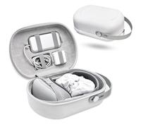 Macally Case for Apple Vision Pro - Protection That Travels With You - Lens Protector, Accessory Pouch, AirTag Slot, and Carry Handle - Protective Apple Vision Pro Accessories