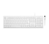 Macally QKEY-UK, USB-A 105 key extended keyboard with numpad for Mac, British English QWERTY Layout