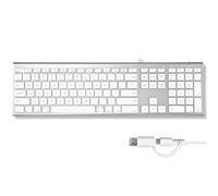 Macally UCACEKEY-US, ultraslim USB-C Keyboard for Mac, US QWERTY Key Cap Layout