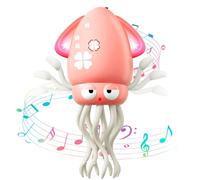 MACALOCA Dancing Octopus Toy, Funny Electric Dancing Squid Toys with LED & Music,Crawling Octopus Tummy Time Toys for 3 4 5 6 7 8 Year Old Kids Boy Girl Christmas Birthday Gifts, Pink
