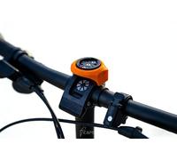 Macamolly Bicycle Computer Mount - Centred Out Front Handlebar Holder for Garmin, Wahoo, Magene, iGPS & More, Orange