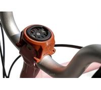 Macamolly Bicycle Computer Mount - Centred Out Front Handlebar Mount for Garmin, Wahoo, Magene, iGPS & More, Brompton, Brown