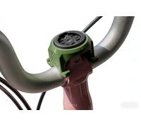 Macamolly Bicycle Computer Mount - Centred Out Front Handlebar Mount for Garmin, Wahoo, Magene, iGPS & More, Brompton, Olive Green