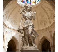 Macamolly room decor: Medusa Attitude, middle finger sculpture, The Original Talk to the Hand. Icon of a Greek goddess a middle finger, a quirky, home decoration - Medusa 2