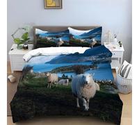 Macaque Super King Duvet Cover - Animal Bedding Sets, Soft Microfibre Quilt Cover, Reversible Duvet Covers with Zipper Closure, 2 Pillow Cases 50x75 cm -Ai3150