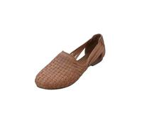 Macarena Collection Sandals women Huarache Sandal Colorful Leather Mexican Style Color Tan 2123, Tan, 6 UK