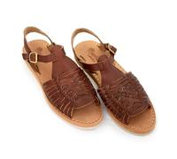 Macarena Collection Womens Shoes Leather Sandals for Women | Huarache Handmade Mexican Sandals Women | Comfortable & Stylish Womens Sandals 3044, Shedron, 7 UK