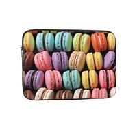 Macaron Biscuit Flavored Pastries Laptop Case 13 inch, TSA Laptop Sleeve Shockproof Protective Notebook Case Water Resistant Computer Carrying Cover Briefcase Handbags Men Women Computer Bag
