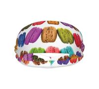 Macaron Biscuit Flavored Pastries Print Sports Sweatband Stretchy Breathable And Moisture Wicking Headband For Running
