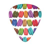 Macaron Biscuit Flavored Pastries Stolmx Guitar Pick Set - Full Print Design, 3 Thicknesses Available