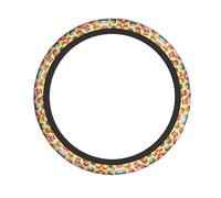 Macaron Biscuit Flavored Print Fashionable Steering Wheel Cover Cars Trucks Non-Slip Comfort Driving Year-Round