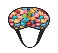 Macaron Biscuit Flavored Sleep Mask 100% Light Blocking Eye Mask for Sleeping, Sleep Mask for Unisex for Travel/Nap
