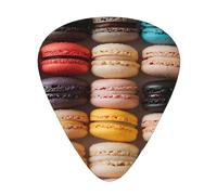 Macaron Biscuit Guitar Picks Gift Set - Smooth Durable Plectrums For Acoustic, Electric & Bass Guitar, Perfect Present For Guitar Lovers & Musicians